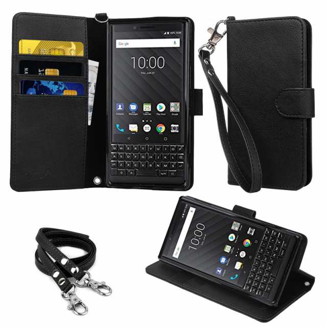 ストラップ2種付 Wisers Blackberry Key2 4 5 インチ スマートフォン スマホ 専用 手帳型 ケース カバーの通販はau Pay マーケット ワイザーズ