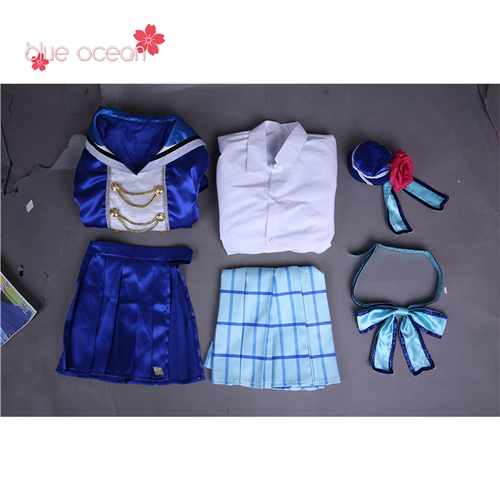 黒澤ダイヤ Lovelive! ラブライブ！ サンシャイン!! Sunshine! アクア aqours OP2 風 コスプレ衣装 cosplay 仮装_8