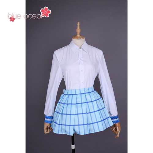 国木田花丸 Lovelive! ラブライブ！ サンシャイン!! Sunshine! アクア aqours OP2 風 コスプレ衣装 cosplay 仮装_5