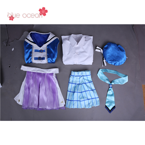 国木田花丸 Lovelive! ラブライブ！ サンシャイン!! Sunshine! アクア aqours OP2 風 コスプレ衣装 cosplay 仮装_8