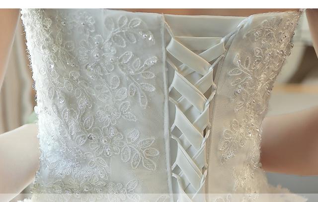 新作 ウェディングドレス ビスチェ トレーン 白 結婚式 披露宴 撮影