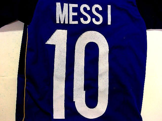 子供用 K041 16 アルゼンチン MESSI*10 メッシ 紺 ゲームシャツ パンツ