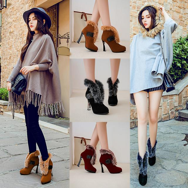 ショートブーツ レディース ブーティ 歩きやすい 太ヒール 大きいサイズ 小さいサイズ アンクルブーツ 厚底 ヒール 冬 靴 ハイヒールの通販はau Pay マーケット 中天商事