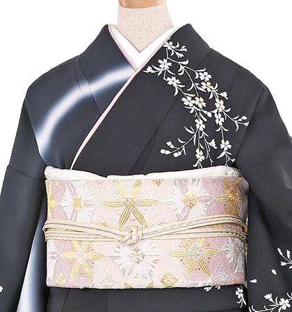 往復送料無料 全部揃って安心 大学 高校 小学生  3泊4日 卒業式 入学式 訪問着 レンタル  A 訪問着 No.011-0763-S