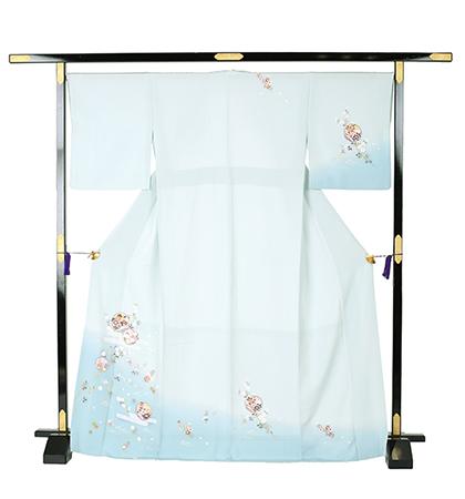 往復送料無料 全部揃って安心 大学 高校 小学生  3泊4日 卒業式 入学式 訪問着 レンタル  A 訪問着 No.011-1090-M