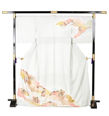 往復送料無料 全部揃って安心 大学 高校 小学生  3泊4日 卒業式 入学式 訪問着 レンタル  A 訪問着 No.011-0856-M