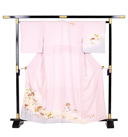 往復送料無料 全部揃って安心 大学 高校 小学生  3泊4日 卒業式 入学式 訪問着 レンタル  A 訪問着 No.011-0763-S