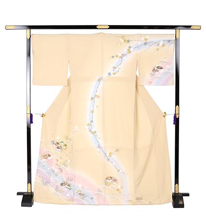 往復送料無料 全部揃って安心 大学 高校 小学生  3泊4日 卒業式 入学式 訪問着 レンタル  A 訪問着 No.011-1039-M