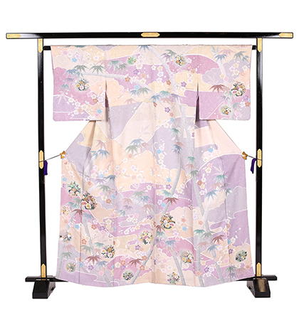 往復送料無料 全部揃って安心 大学 高校 小学生  3泊4日 卒業式 入学式 訪問着 レンタル  C 訪問着 No.011-1184-S