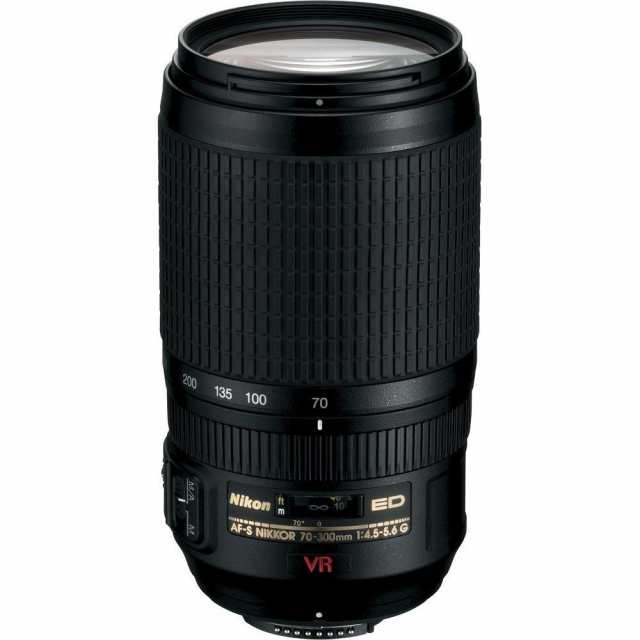 【中古　保証付 送料無料】Nikon AF-S VR Zoom Nikkor 70-300mm f/4.5-5.6G 一眼レフカメラ 初心者/送料無料