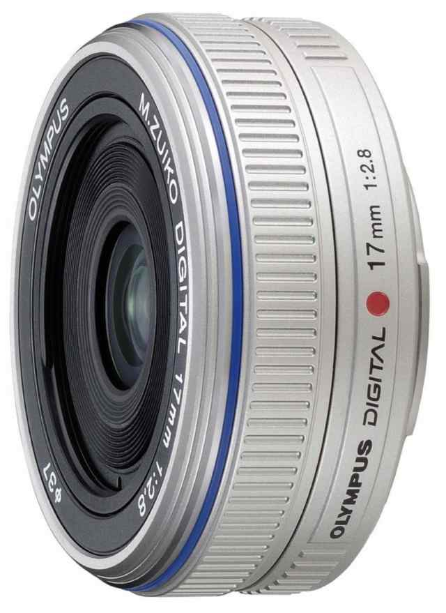 【中古　保証付 送料無料】OLYMPUS パンケーキレンズ M.ZUIKO DIGITAL 17mm F2.8