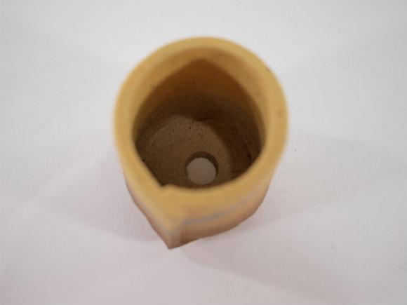 信楽焼】【植木鉢】黄混合せ丸ミニ 2号鉢【ミニ 小 2号 豆盆栽 ミニ