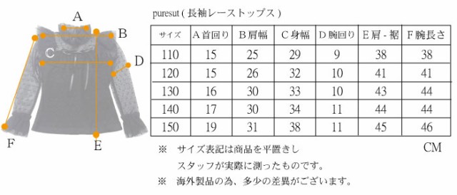 子供服 子供 子ども プレスト 長袖レーストップス 全2色 女の子 ブラウス 長袖 レース シースル ホワイト ブラック 110cm 1cm 130cm 14の通販はau Pay マーケット 天使のドレス屋さん