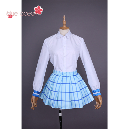 黒澤ダイヤ Lovelive! ラブライブ！ サンシャイン!! Sunshine! アクア aqours OP2 風 コスプレ衣装 cosplay 仮装_4