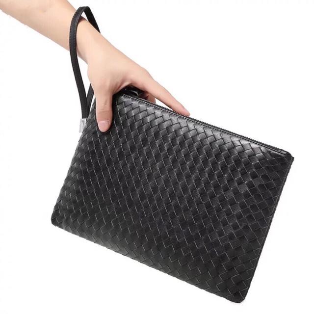 クラッチバッグ メンズ クラッチ セカンドバッグ 本牛革 パーティー ビジネス 小さめ ブラック 黒 編み 結婚式 サブバッグの通販はau Pay マーケット Libera Style Au Pay マーケット店