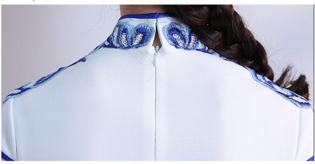 高品質 刺繍 チャイナドレス パーティドレス ロングドレス チャイナ服