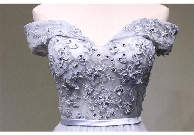 高品質 ロングドレス パーティドレス ナイトドレス ワンピース オフ