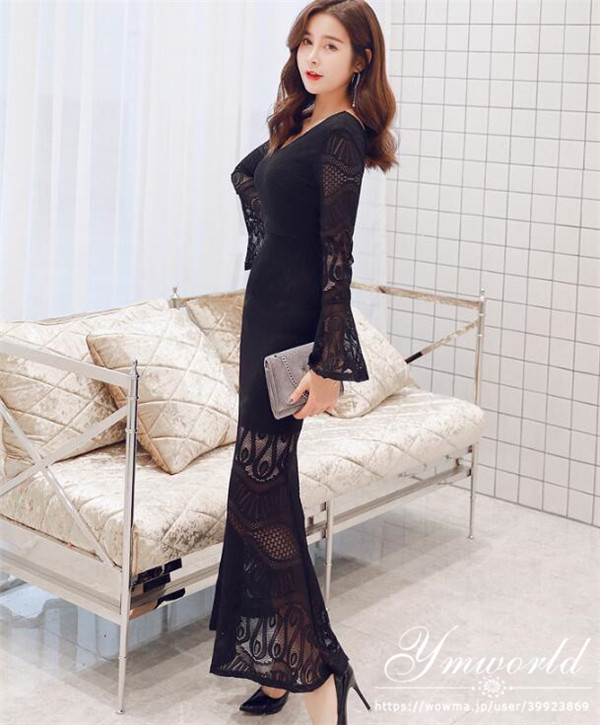 送料無料 レースワンピース パーティードレス ロングワンピース セミフォーマル エレガント 高品質 タイトワンピース 春夏 二次会 同の通販はau Pay マーケット ワイエムワールド