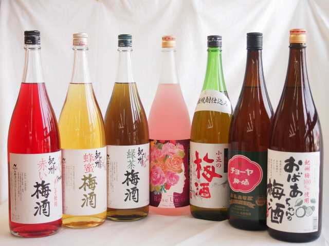 こんな梅酒福袋が欲しかったぁ 飲み比べ7本セット(中野BC 赤い梅酒 緑茶梅酒 蜂蜜梅酒 小正の梅酒 中埜酒造 おばあちゃん ローズ梅