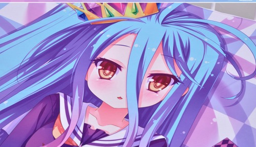 描き下ろし添い寝シーツ♪ノーゲーム・ノーライフ 白 イラスト