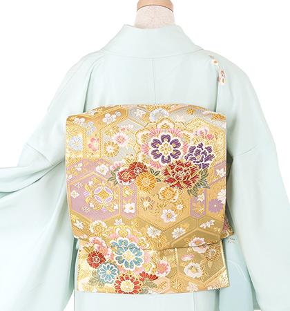 往復送料無料 全部揃って安心 大学 高校 小学生  3泊4日 卒業式 入学式 訪問着 レンタル  A 訪問着 No.011-1090-M