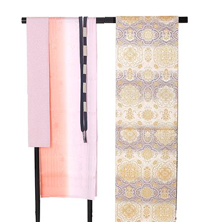 往復送料無料 全部揃って安心 大学 高校 小学生  3泊4日 卒業式 入学式 訪問着 レンタル  A 訪問着 No.011-1156-S