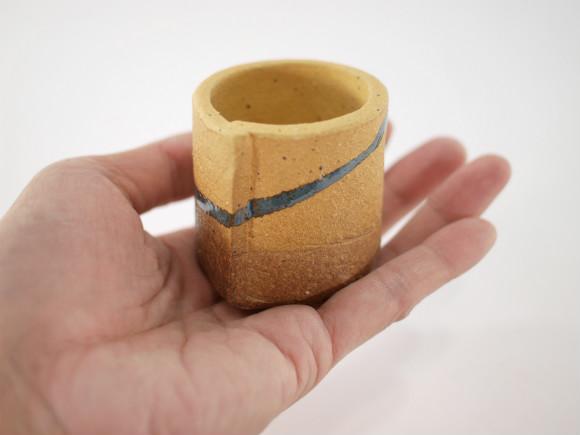信楽焼】【植木鉢】黄混合せ丸ミニ 2号鉢【ミニ 小 2号 豆盆栽 ミニ