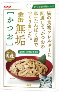 アイシア　金缶　無垢　かつお　５０ｇｘ９６個（ケース販売）
