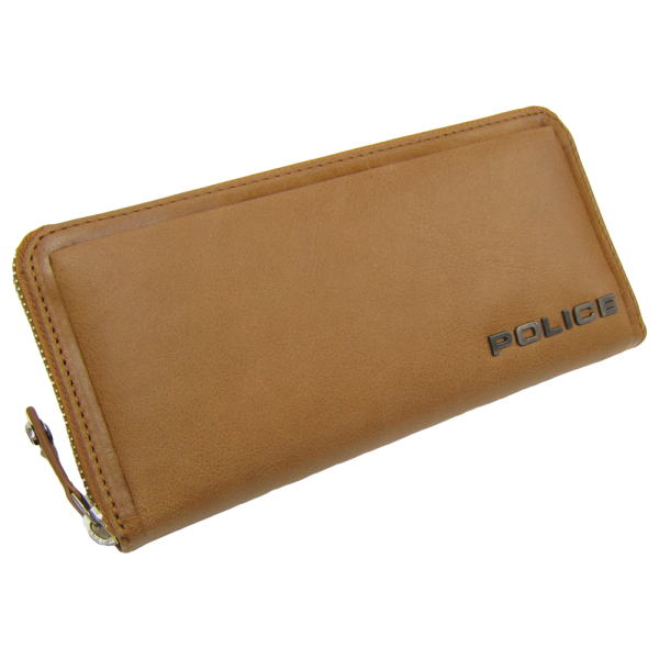 POLICE ポリス 長財布 牛革 EDGE 本革 レザー財布 ラウンドファスナー
