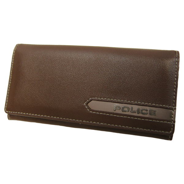 POLICE　ポリス 長財布 牛革 財布 METALLIC 折りたたみ　財布　国内正規代理店商品 PA56901 BR ブラウン【送料無料】 母の日 プレゼント ギフト_1