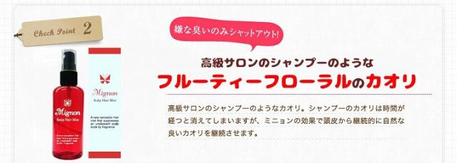 送料無料 頭皮 体臭 デオドラント Mignon　Scalp　Hair　Mist（ミニョン　スカルプ　ヘア　ミスト）3本セット 自分じゃ気付かない頭皮のニオイ  髪 ふけ 乾燥肌 頭 スカルプ フレグランス ニオイ 臭い 送料無料 頭皮 体臭 デオドラント Mignon Scalp Hair Mist（ミニョン