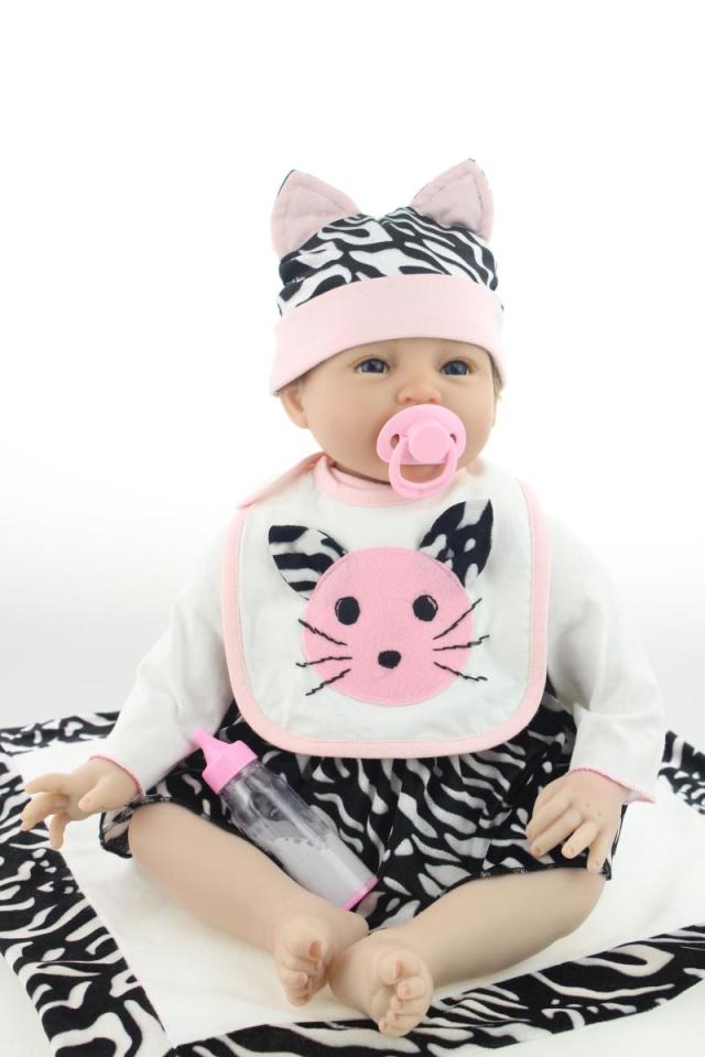 お人形 きせかえ人形 赤ちゃん  人形 リアルドール ドール リボーンドール　キッズ 柔らかいビニル、布 55cm お人形遊び クリスマスの通販は