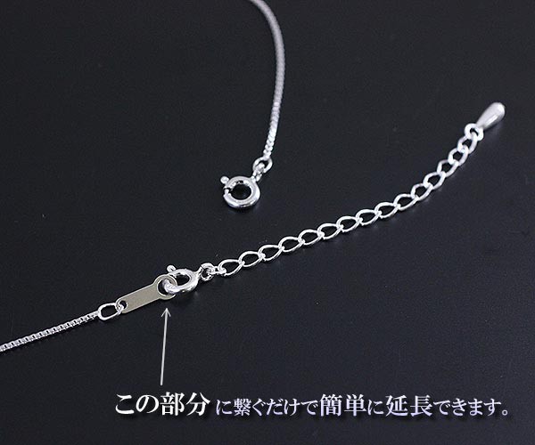 2本セット 5cm シルバー925 アジャスター ネックレス 延長