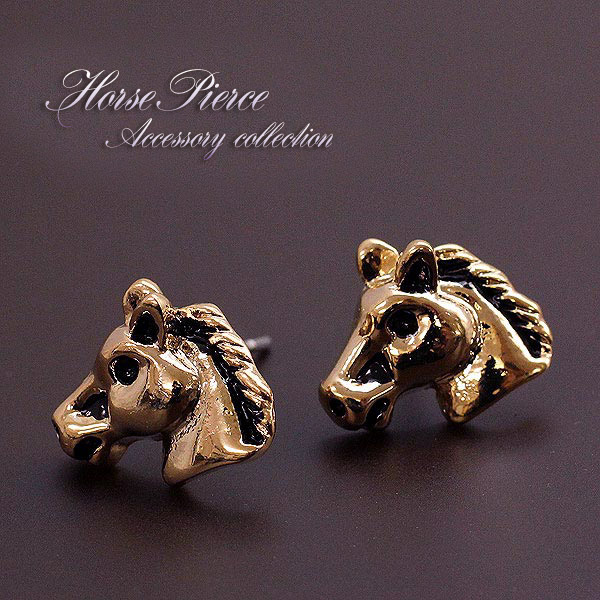 Dior 片耳用ピアス　馬/ホースモチーフ 馬 アクセサリー ピアス レディース かわいい 可愛い 馬のピアス