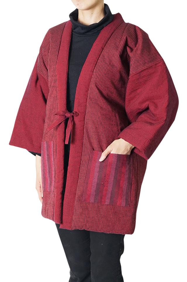 はんてん メンズ 日本製-綿入り 綿入り 半天　小縞946 はんてん メンズ 日本製-綿入り 綿入り 半天 小縞946