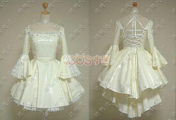 送料無料 ちょびっツ ちぃ LOLITA洋服 白いきらきら皮 コスプレ衣装 COS  高品質 新品 Cosplay アニメ コスチューム