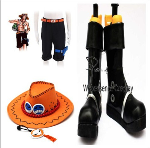 One Piece ポートガス D エース 火拳のエース 衣装 ウイッグ 帽子 靴 鞄 セット 風 コスプレ衣装 オーダメイドも対応可能 K4643の通販はau Pay マーケット ティアーモショップ