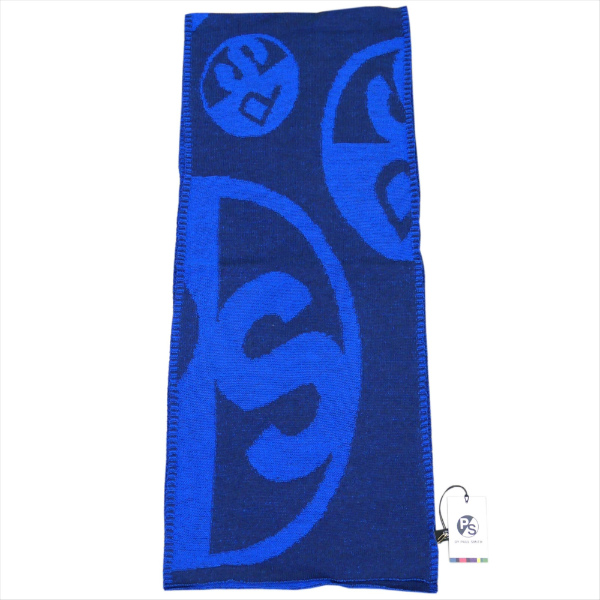 ポールスミス マフラー ネイビーｘブルー系 メリノウール PAIL SMITH ADXA-991C-S585 平行輸入品 ポールスミス マフラー ネイビーxブルー系 メリノウール PAIL SMITH