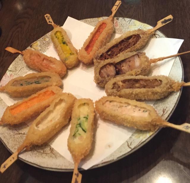 手造りの串揚げ 5種類を4本セット