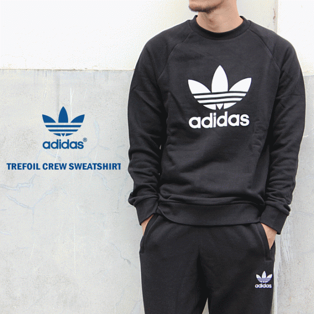 adidas sweatshirt trefoil crew