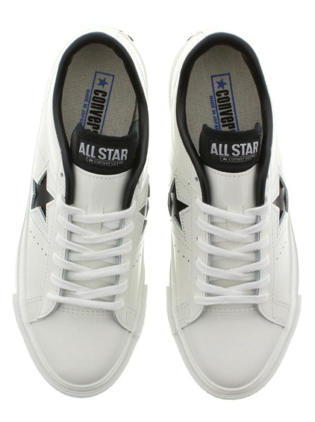 交換送料片道無料 日本製 コンバース スニーカー ワンスター ジャパン CONVERSE ONE STAR J ホワイト/ブラック 定番_3