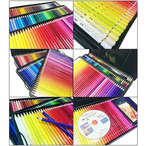 ポリクロモス油性色鉛筆まとめ売り色鉛筆ケース付き