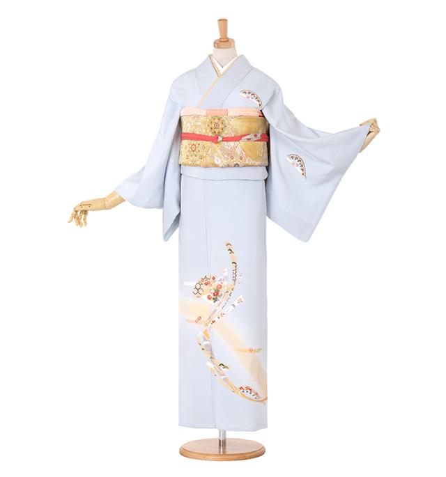 往復送料無料 全部揃って安心 大学 高校 小学生  3泊4日 卒業式 入学式 訪問着 レンタル  A 訪問着 No.011-1033-S