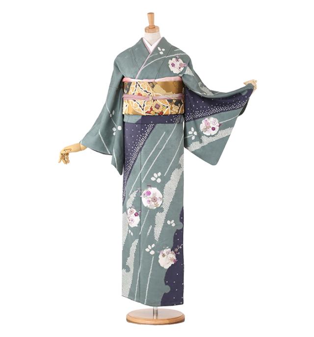 往復送料無料 全部揃って安心 大学 高校 小学生  3泊4日 卒業式 入学式 訪問着 レンタル  A 訪問着 No.011-1152-M