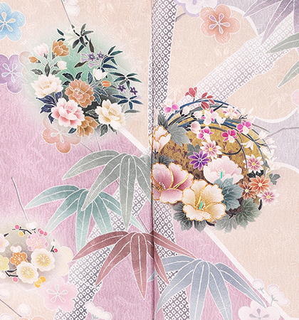 往復送料無料 全部揃って安心 大学 高校 小学生  3泊4日 卒業式 入学式 訪問着 レンタル  C 訪問着 No.011-1184-S