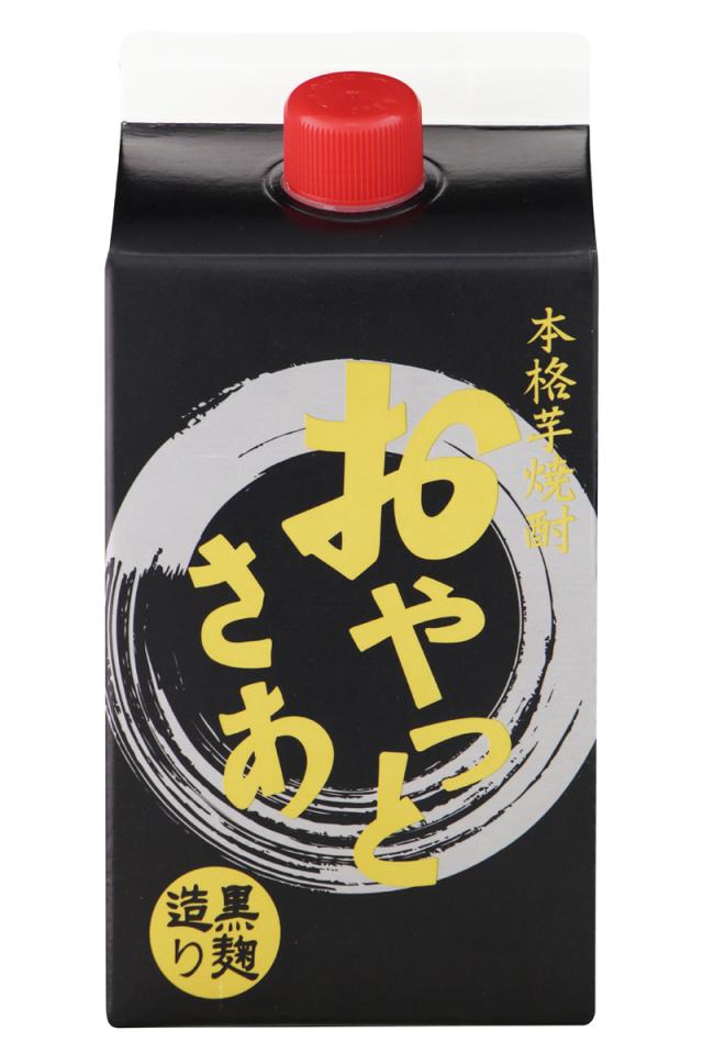 一部地域送料無料 ヤマト運輸 芋焼酎 おやっとさあ 黒 25度 900mlパック 2ケース単位 12本入り 岩川醸造