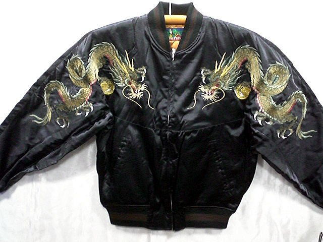 スカジャン 胸ツナギ玉龍　日本製本格刺繍 スカジャン 胸ツナギ玉龍 日本製本格刺繍のスカの通販はau PAY