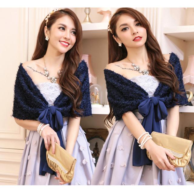 秋冬新作 結婚式 ボレロ ストール パーティー ボレロ 羽織 ドレス カーディガン カーデ 二次会 女子会 飲み会 かわいい 春 夏 冬の通販はau Pay マーケット レディスファッション安カワセール Hello