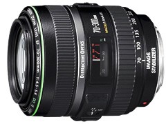 【中古　保証付 送料無料】Canon  EF70-300mm F4.5-5.6 DO IS USMの通販は 50,274円