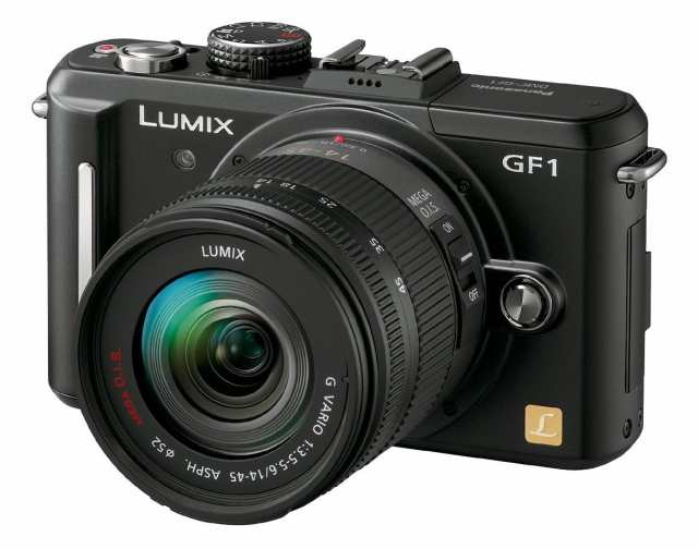 【中古】Panasonic ミラーレス 一眼カメラ GF1 レンズキット(14-45mm/F3.5-5.6標準ズームレンズ付属)